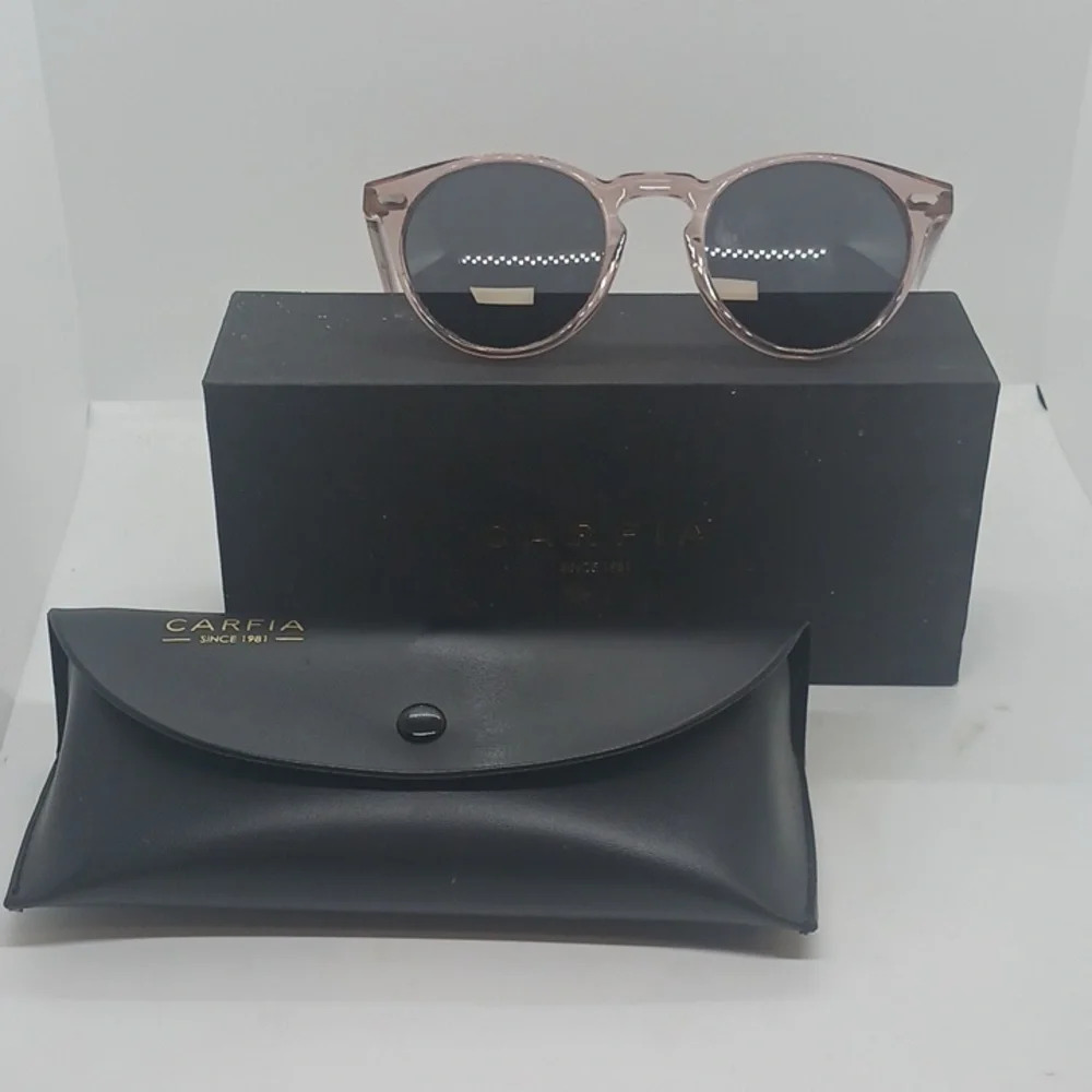 NWT WOMEN'S CARFIA SUNGLASSES CA5288 Clear rose gold
